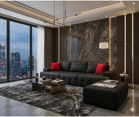 Sofa Da Hiện Đại Cao Cấp