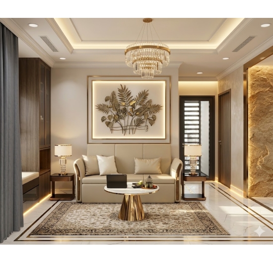 Mẫu Sofa Da Phòng Khách Sang Trọng