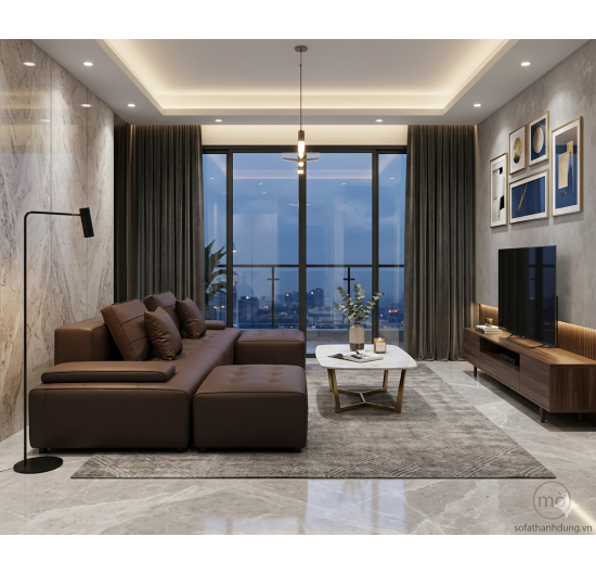 Sofa Góc Da Hiện Đại