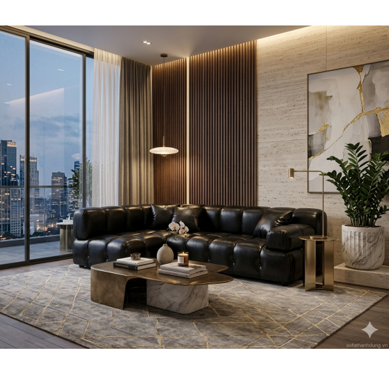Sofa Da Cao Cấp Hiện Đại